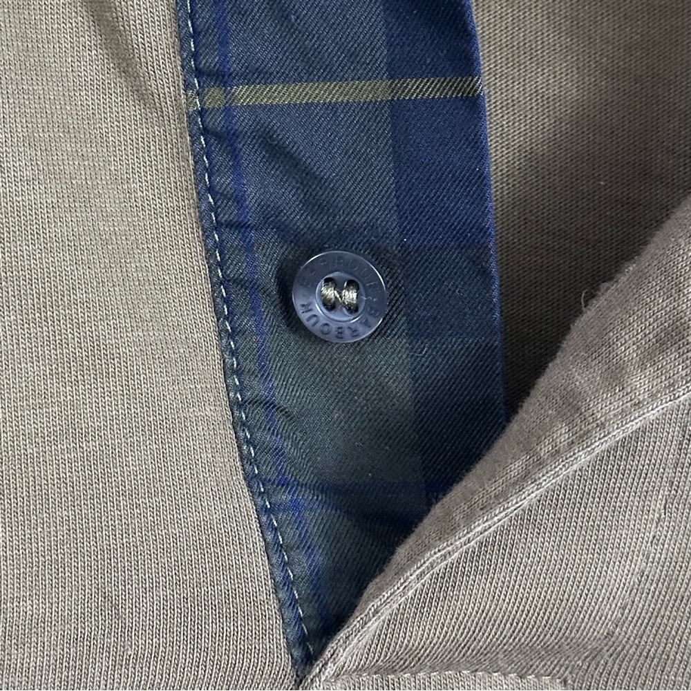 BAROBOUR Corpatch Cotton Jersey Polo - Green - Picture 5 of 8